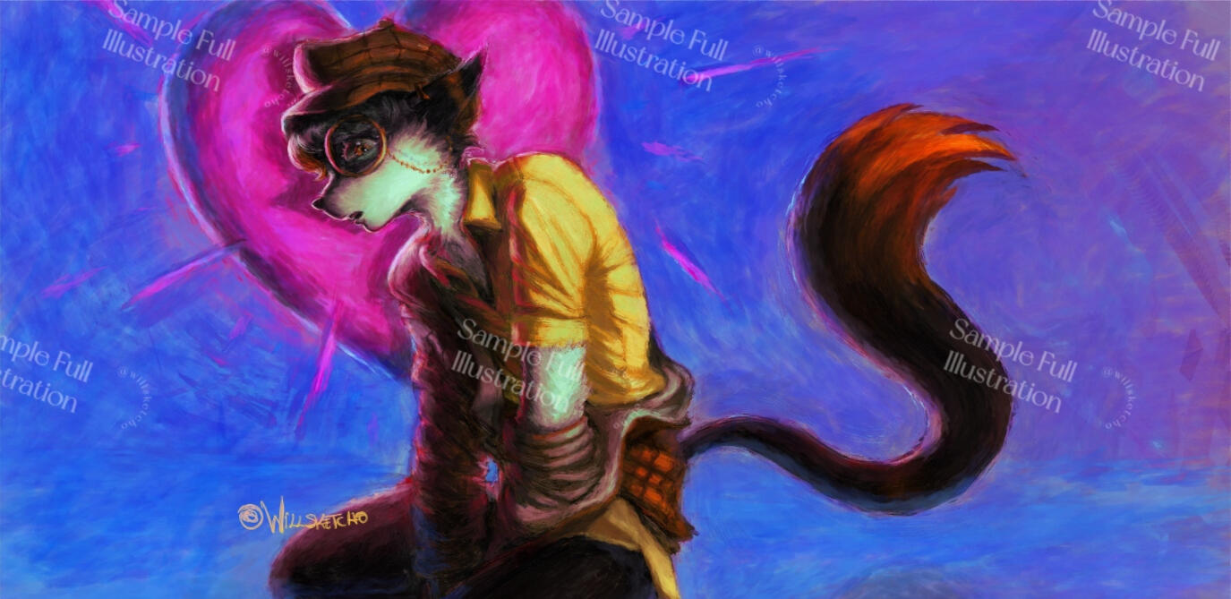 Full Illustration - R$ 300 -500 (BRL) - $ 150 - 175 (USD)